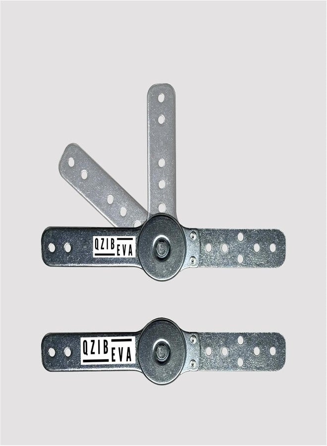 QZIBEVA 2 Pack Adjustable Angle Hinge, Sofa Bed, DIY Furniture, Sofa backrest, Heavy Duty Sofa | Bed | Cupboard | Recliner Gear Adjustment Hardware 90 to 180 Degree | 90 Degree Installation | SH2P8 | - Image 1